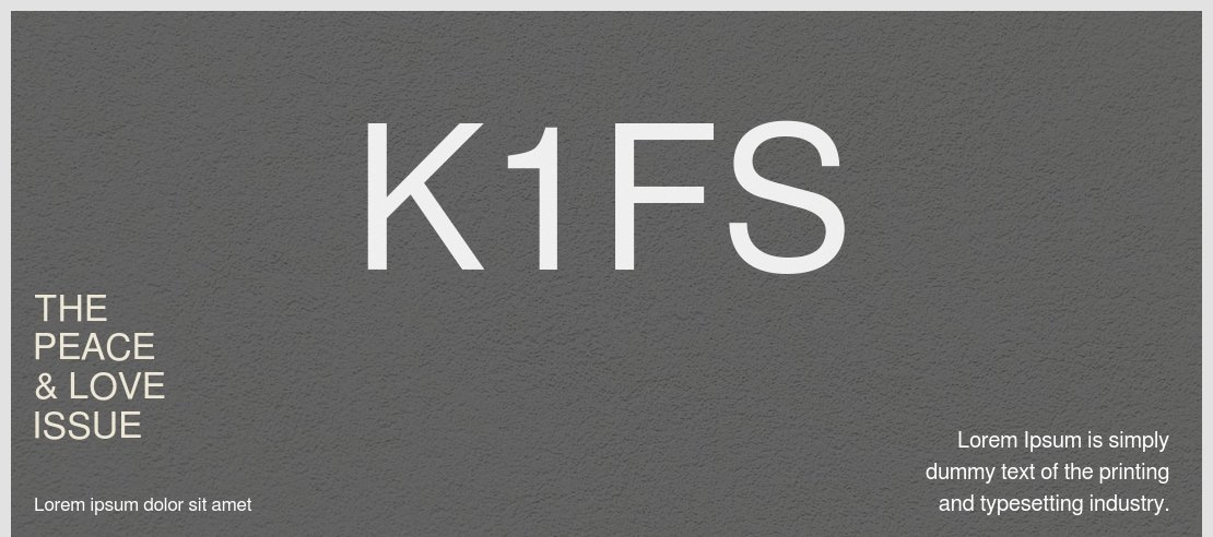 K1FS Font