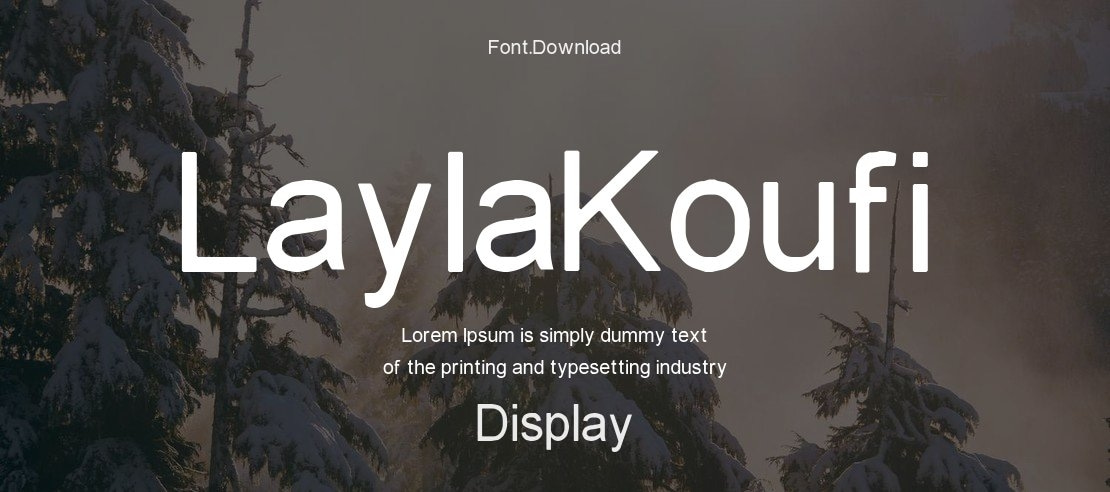 LaylaKoufi Font