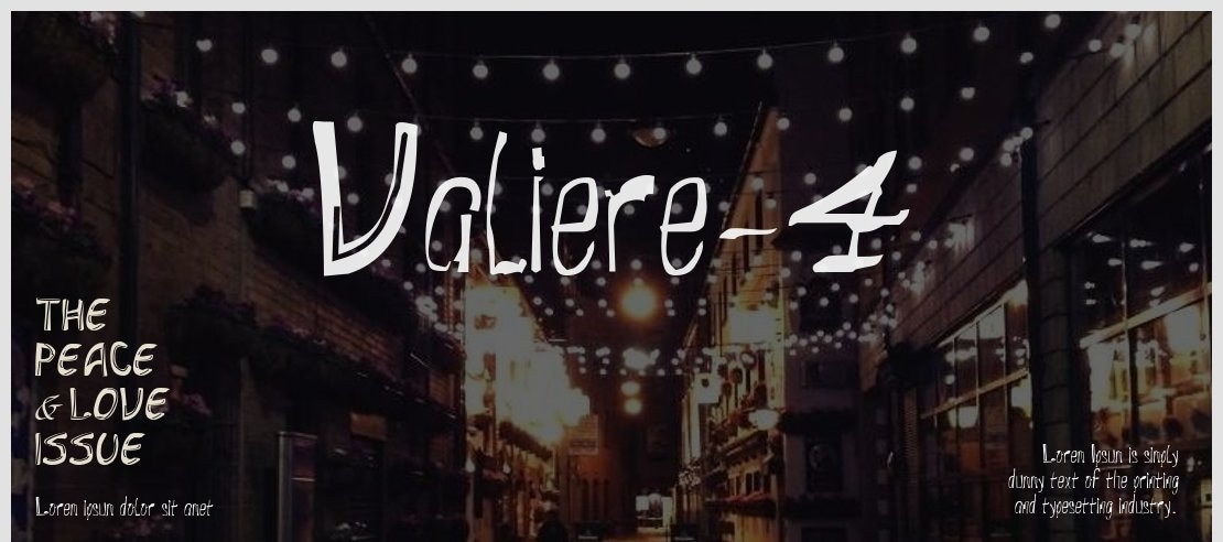 Valiere-4 Font