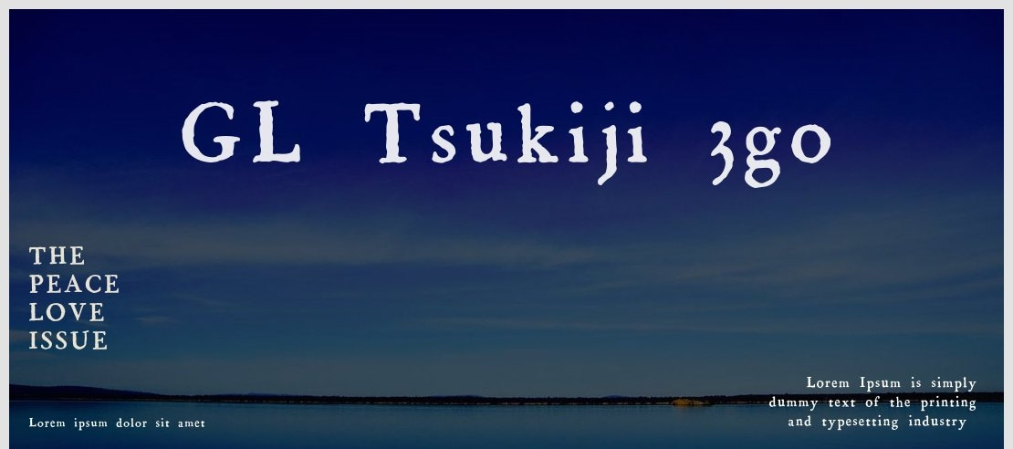 GL-Tsukiji-3go Font