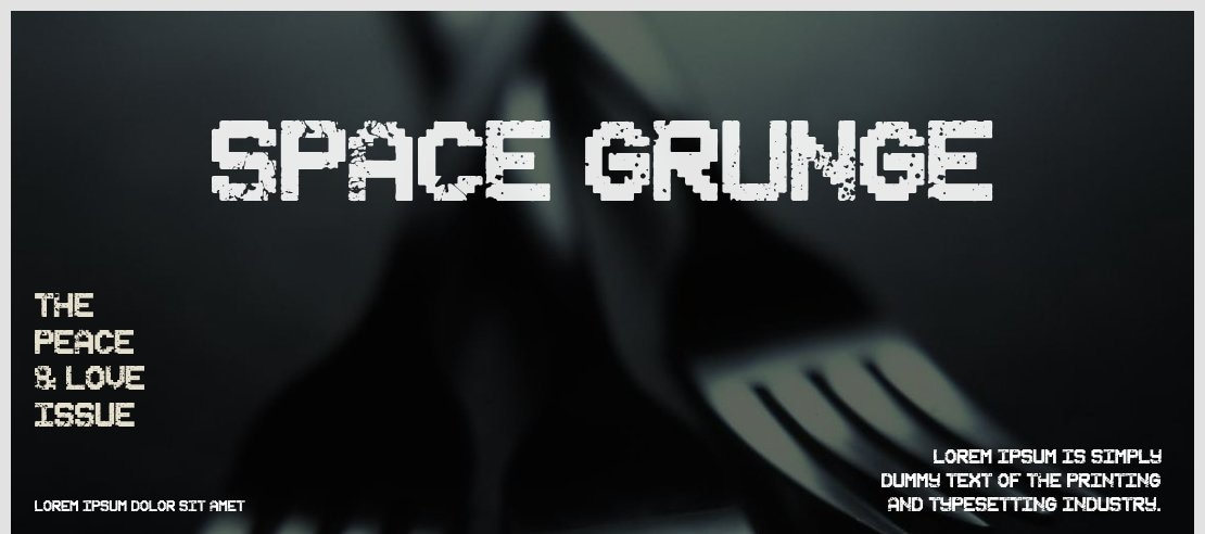 Space Grunge Font