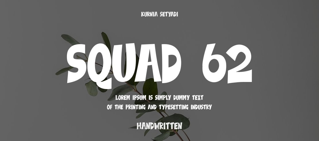 Squad 62 Font