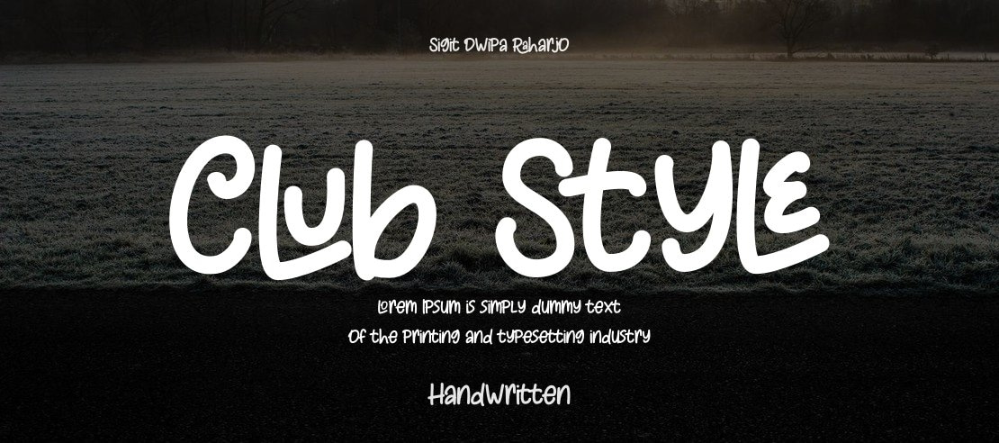 Club Style Font