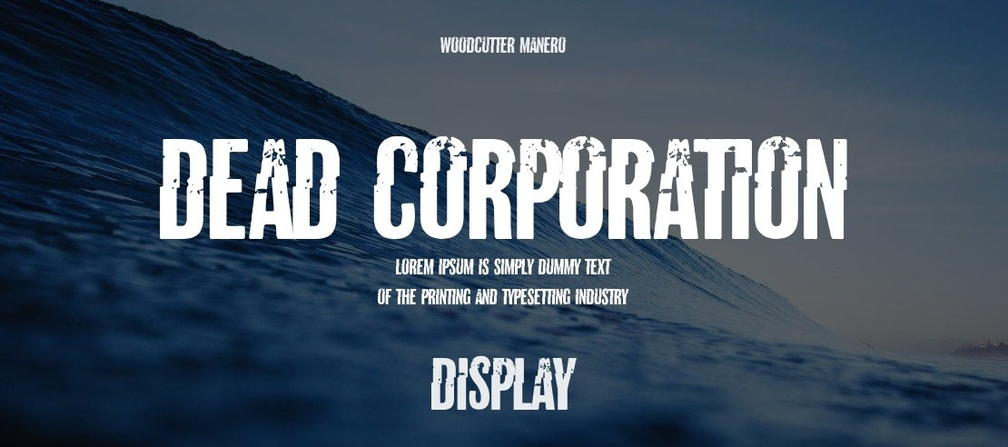 Dead Corporation Font