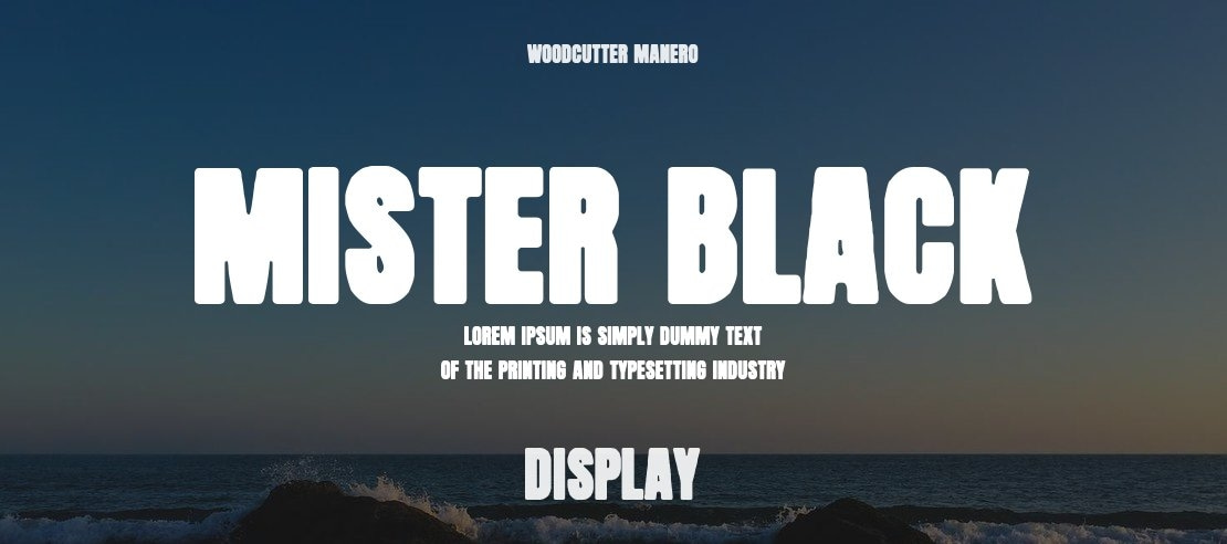 Mister Black Font