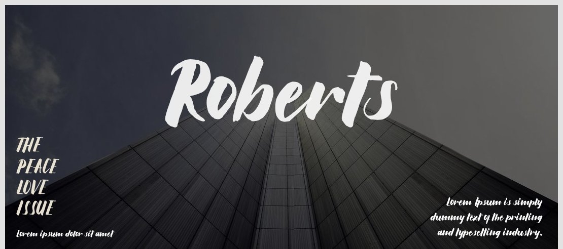 Roberts Font