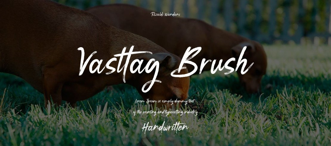 Vasttag Brush Font