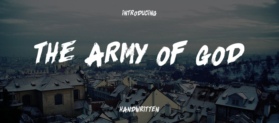 The Army Of God Font