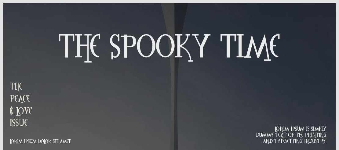 The Spooky Time Font