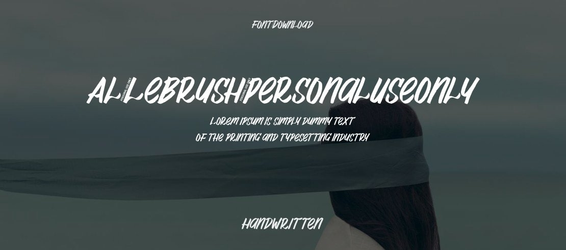 Al_Lebrush_PersonalUseOnly Font