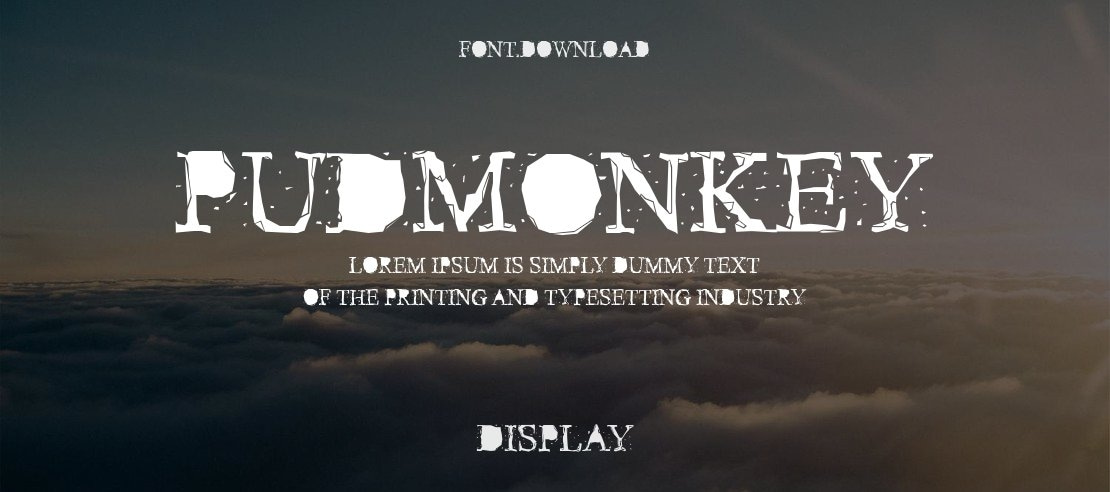 Pudmonkey Font