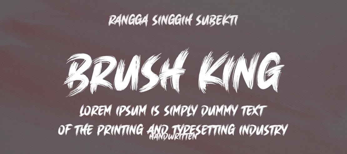 Brush King Font