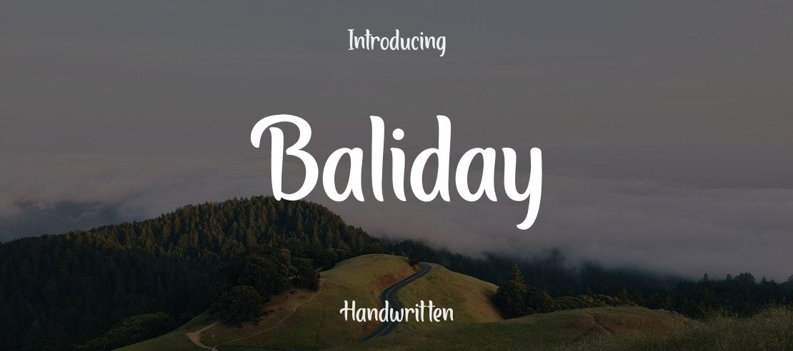 Baliday Font