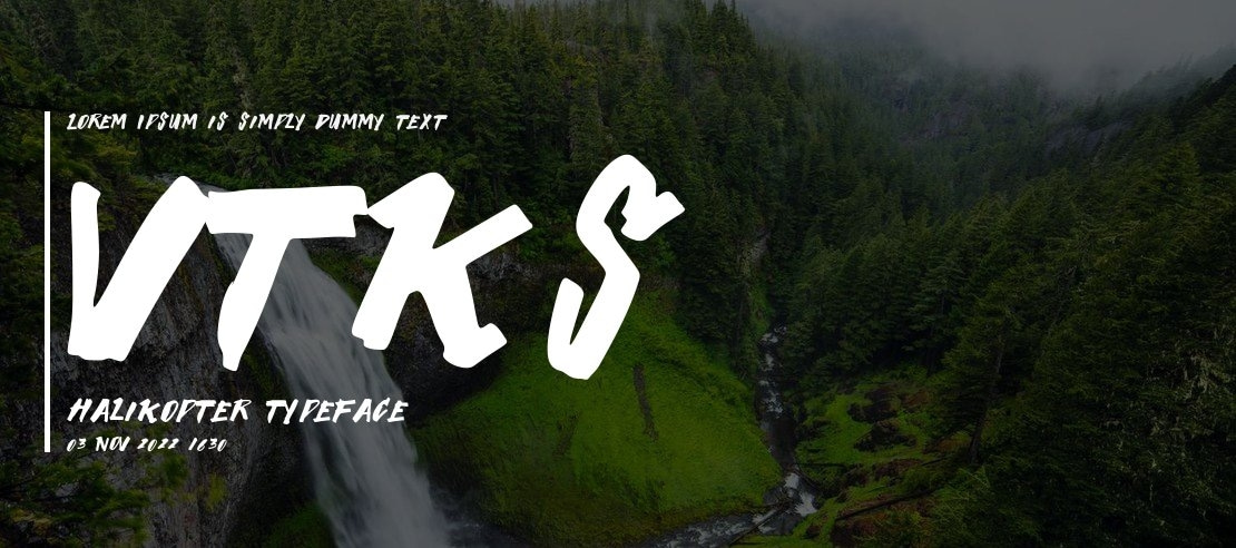 Vtks Halikopter Font