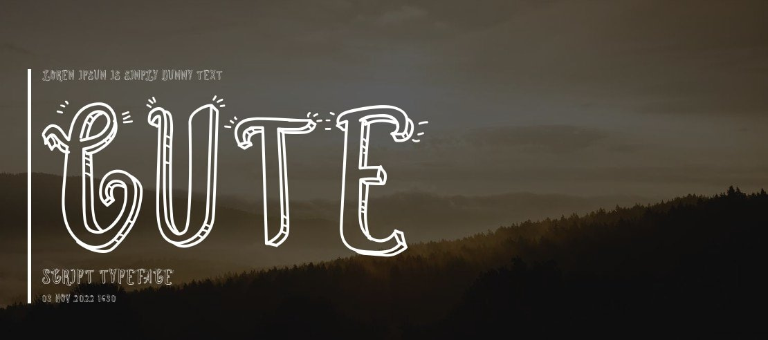 Cute Script Font