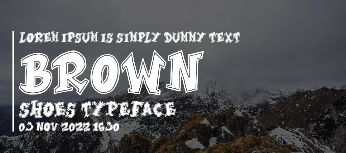 Brown Shoes Font