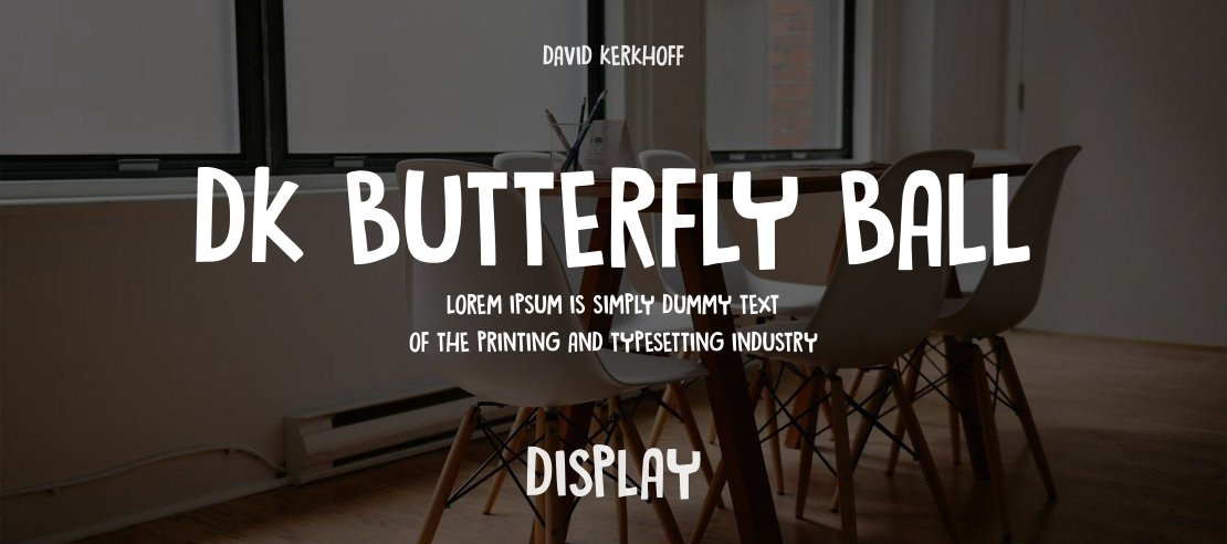 DK Butterfly Ball Font