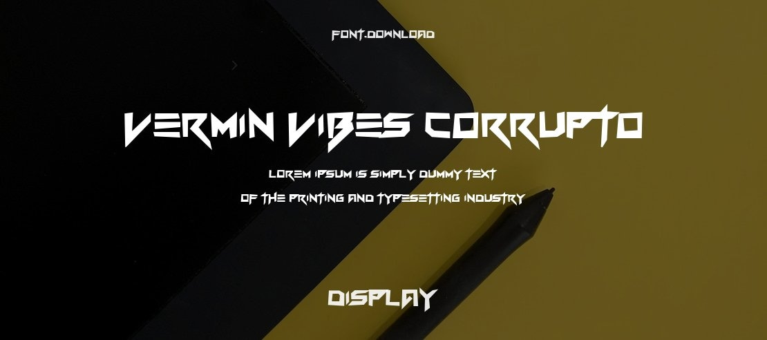 Vermin Vibes Corrupto Font