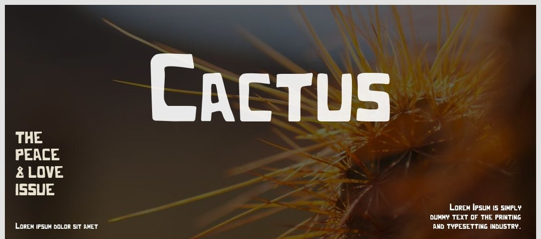 Cactus Font