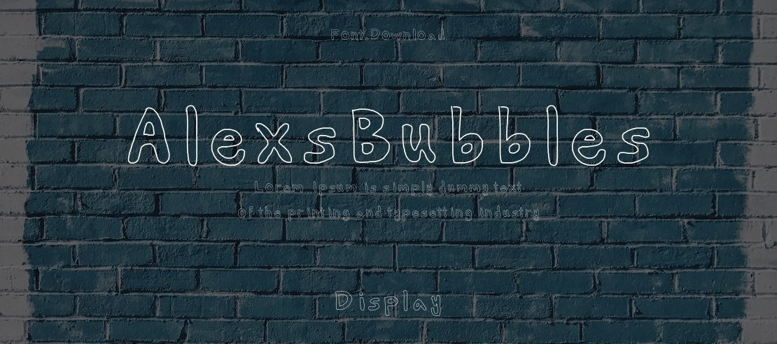 AlexsBubbles Font