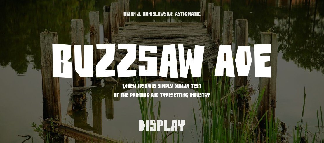 BuzzSaw AOE Font Family