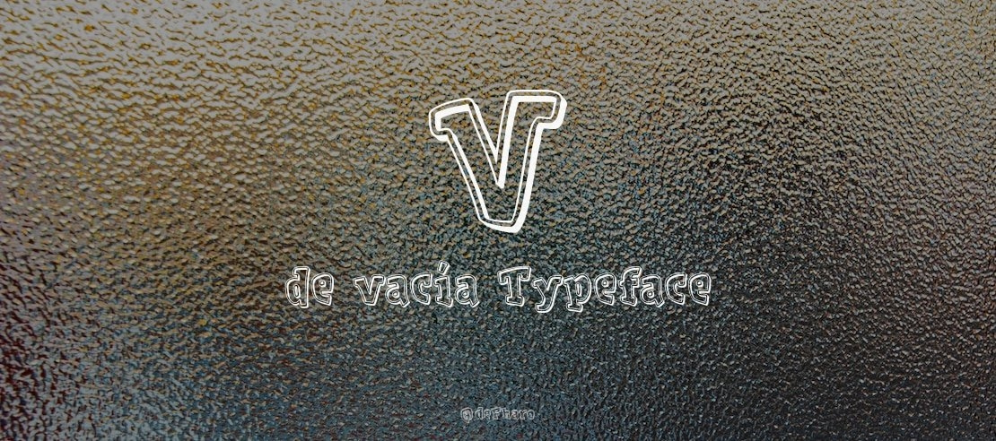 V de vacía Font