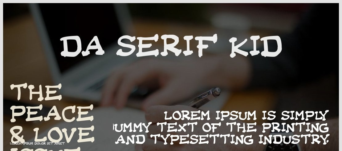Da Serif Kid Font