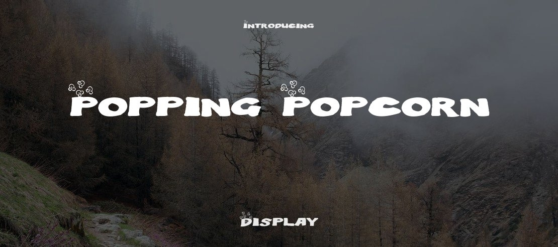 Popping Popcorn Font