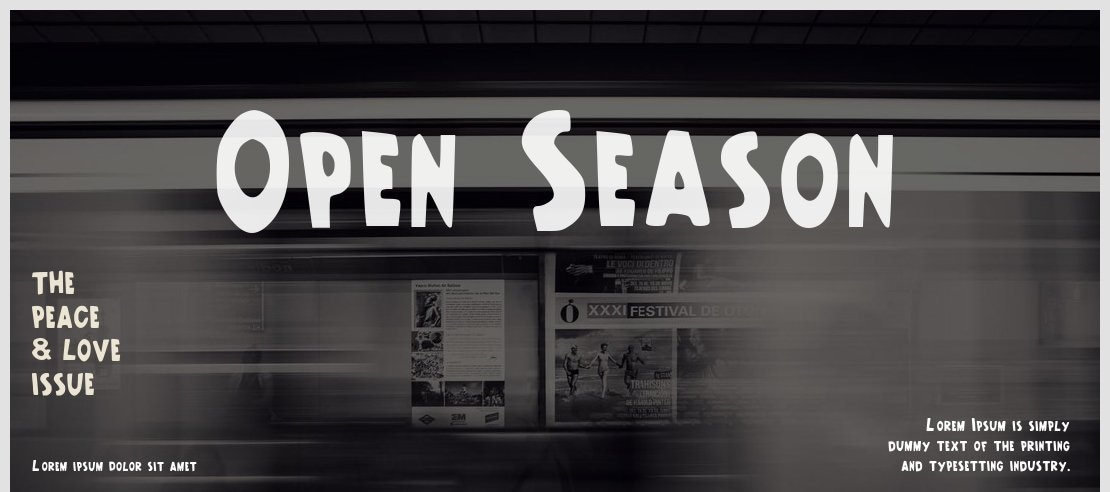 Open Season Font