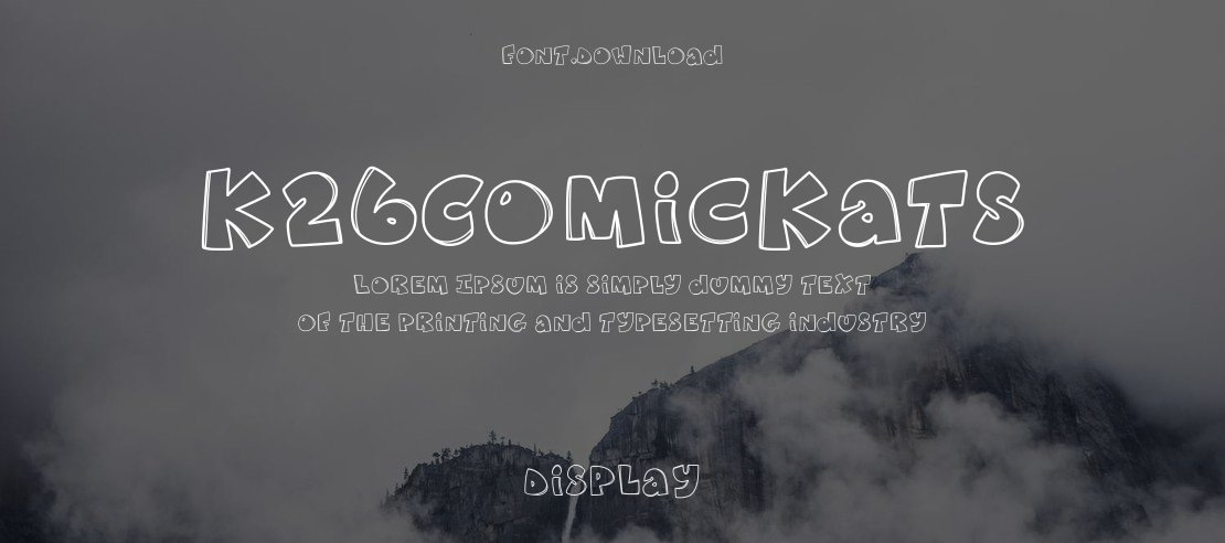 K26ComicKats Font