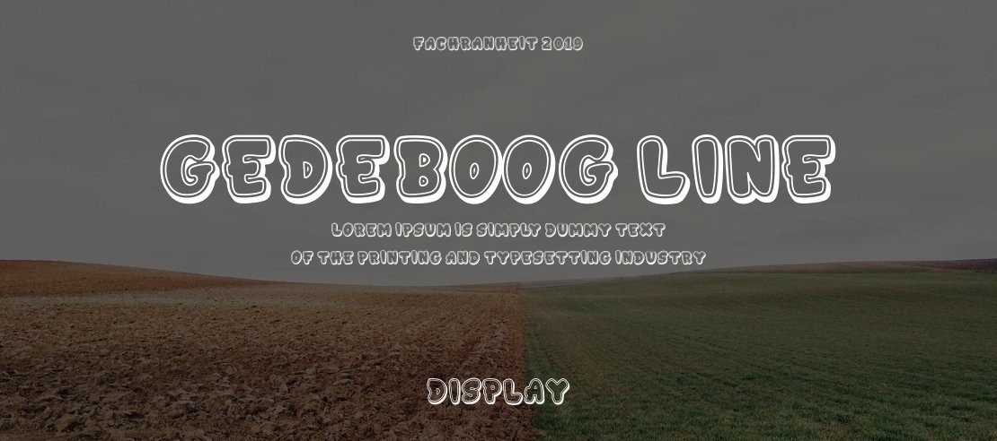 GEDEBOOG LINE Font Family