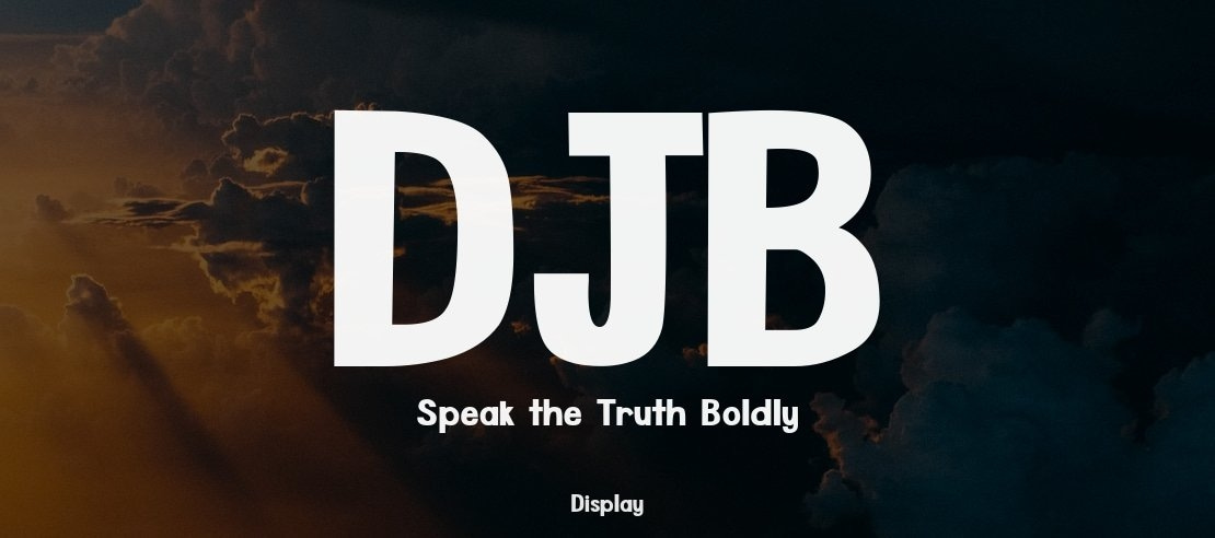 DJB Speak the Truth Boldly Font Family