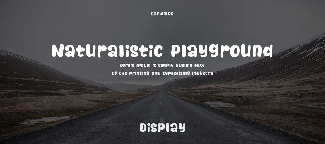 Naturalistic Playground Font