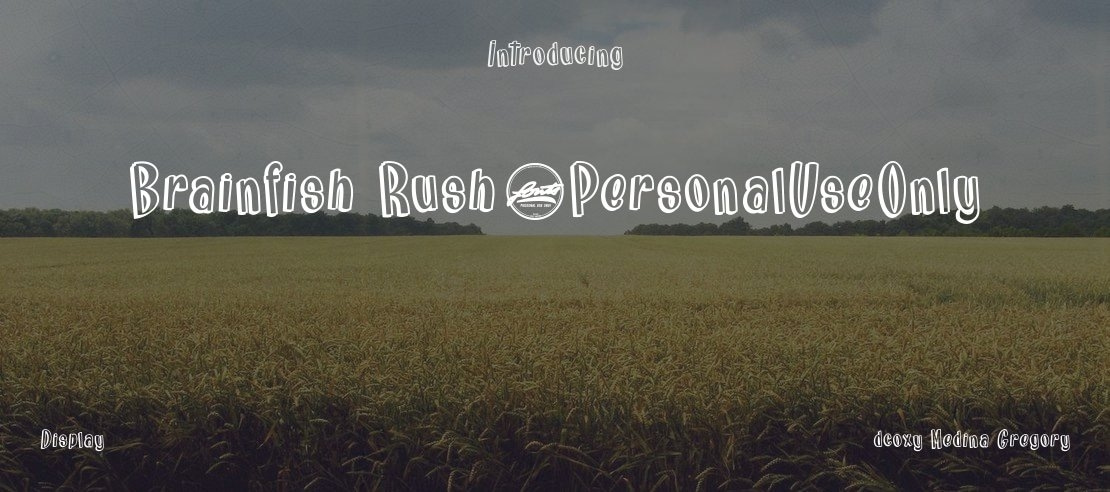 Brainfish Rush_PersonalUseOnly Font