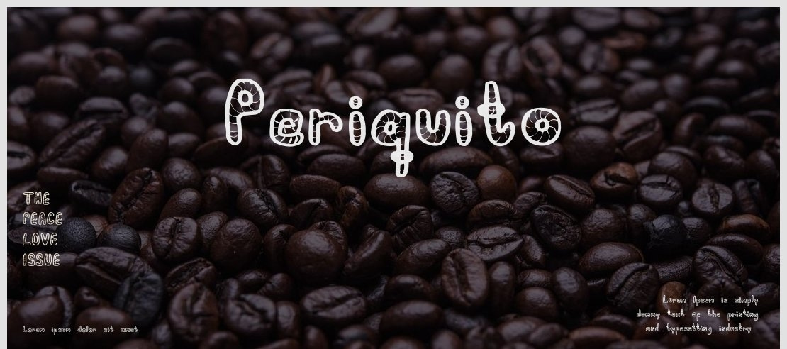 Periquito Font