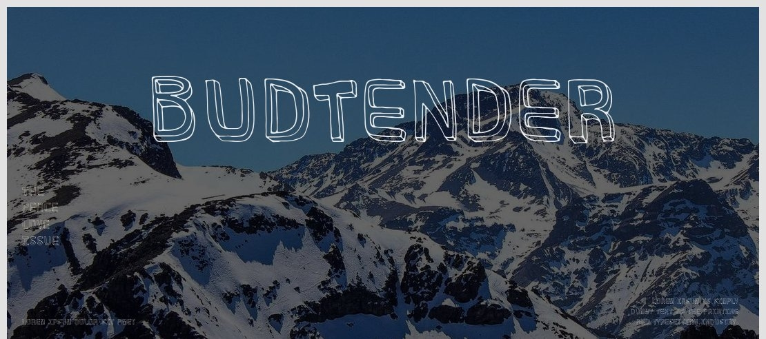 BuDtendEr Font