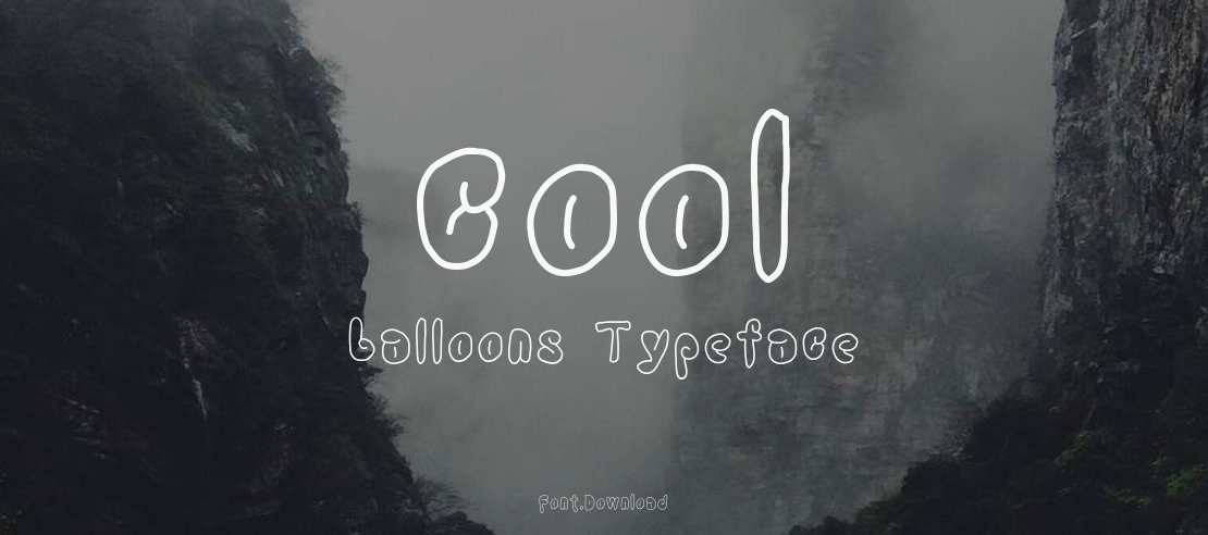 cool balloons Font