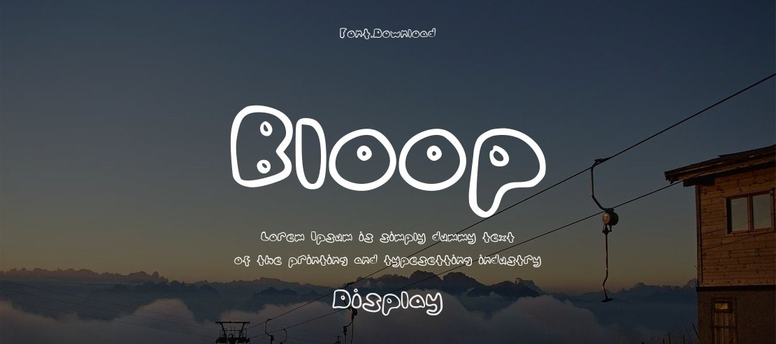 Bloop Font