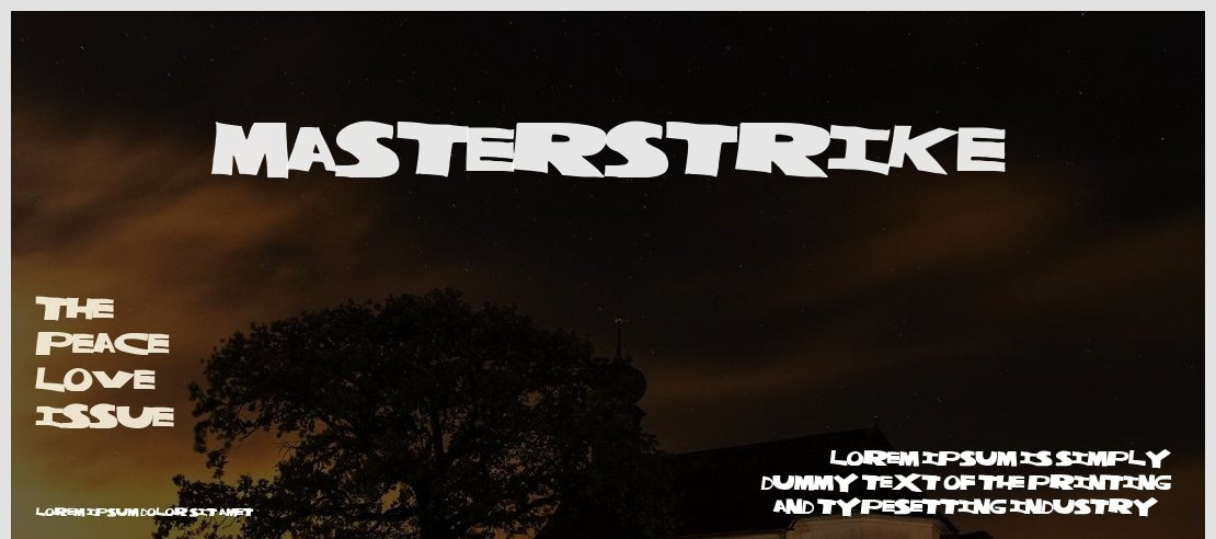 MasterStrike Font