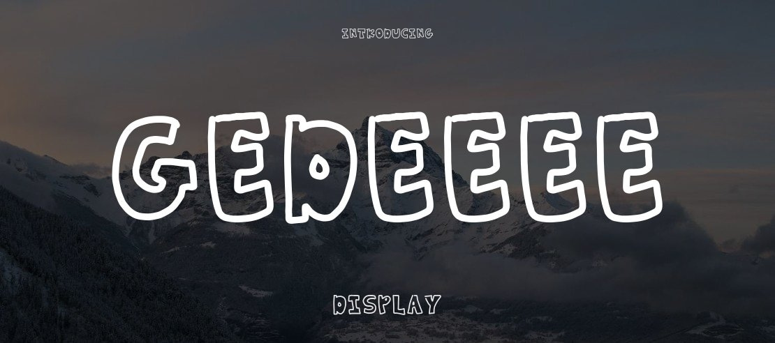 gedeeee Font