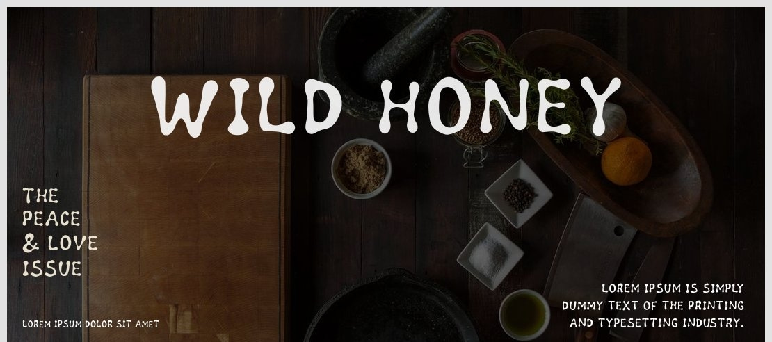 Wild honey Font