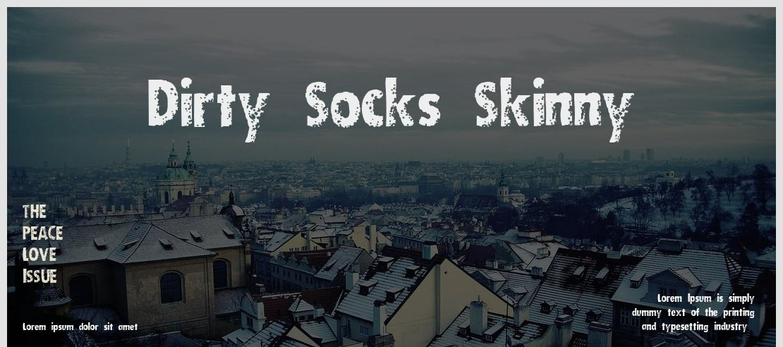 Dirty Socks Skinny Font