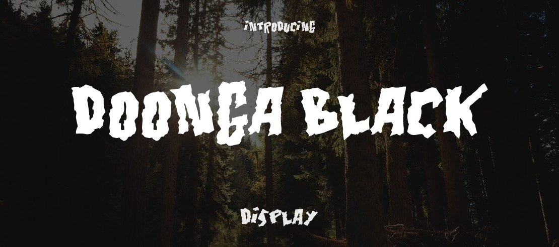 Doonga Black Font Family