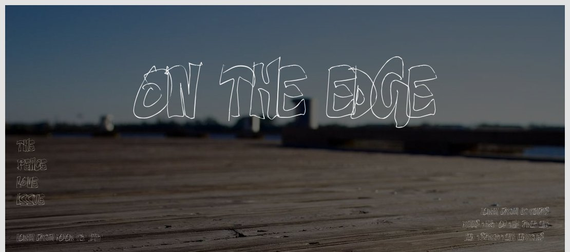 On The Edge Font