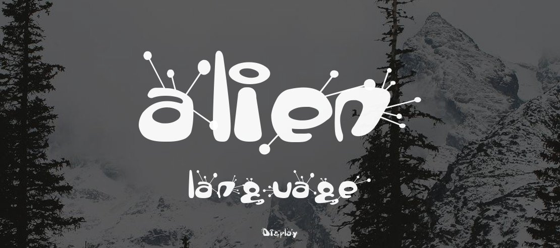 alien language Font