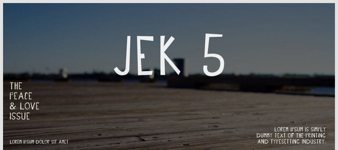 JEK 5 Font