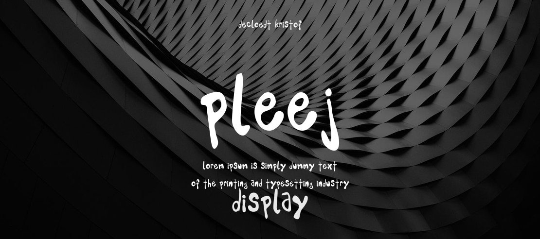 Pleej Font