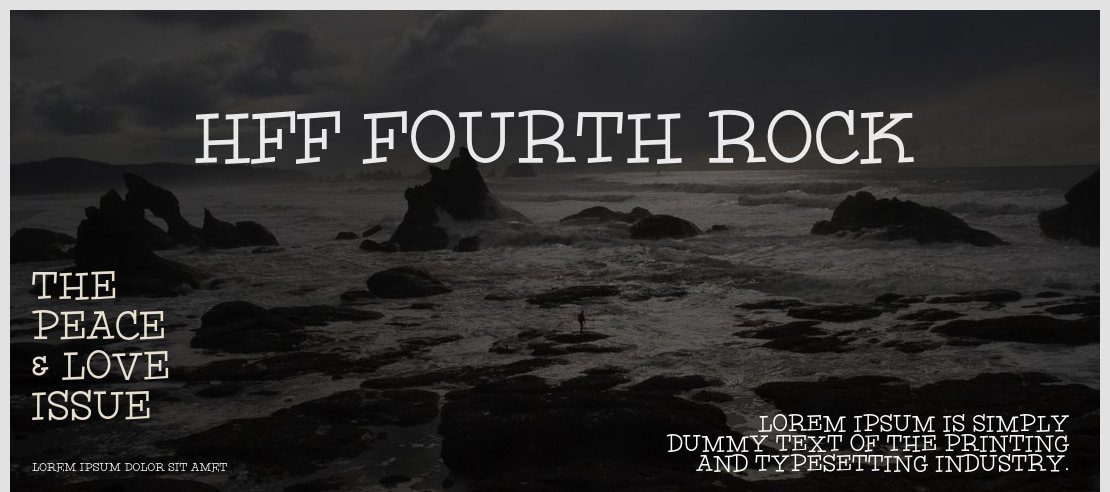 HFF Fourth Rock Font