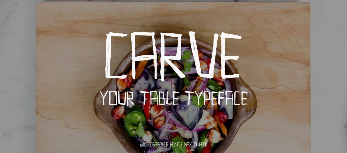 Carve Your Table Font