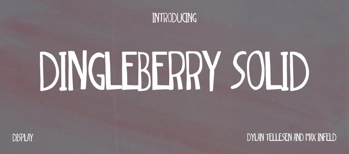 dingleberry solid Font Family